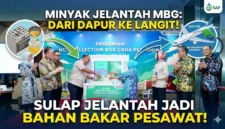 Pertamina Olah Minyak Jelantah Program Makan Gratis Jadi Bahan Bakar Pesawat. 
