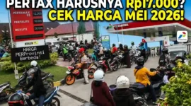 Ilustrasi - Antrian Pengisian BBM di SPBU. Harga BBM Pertamina Terbaru Mei 2026.