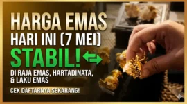 Ilustrasi emas perhiasan. Investor Daily.