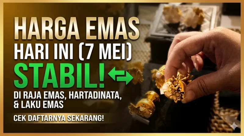 Ilustrasi emas perhiasan. Investor Daily.