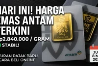 Ilustrasi - Harga Emas Antam Hari Ini.