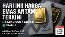 Ilustrasi - Harga Emas Antam Hari Ini.