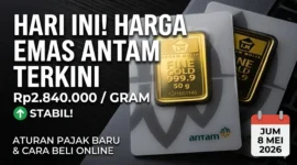 Ilustrasi - Harga Emas Antam Hari Ini.