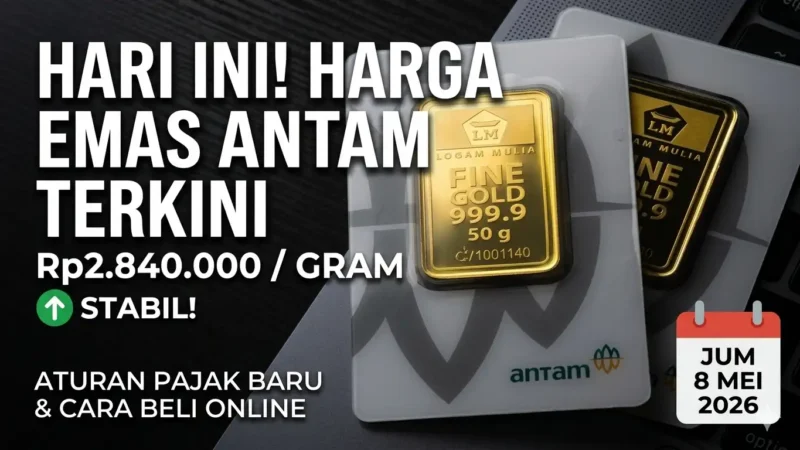 Ilustrasi - Harga Emas Antam Hari Ini.
