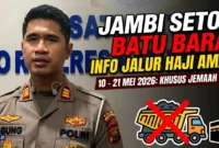 Kasat Lantas Polres Batang Hari, AKP Agung Prasetyo. Truk Batu Bara Jambi Dilarang Melintas Mulai Hari Ini Hingga 21 Mei