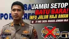 Kasat Lantas Polres Batang Hari, AKP Agung Prasetyo. Truk Batu Bara Jambi Dilarang Melintas Mulai Hari Ini Hingga 21 Mei