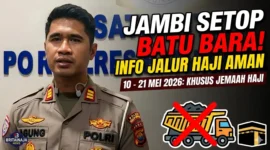 Kasat Lantas Polres Batang Hari, AKP Agung Prasetyo. Truk Batu Bara Jambi Dilarang Melintas Mulai Hari Ini Hingga 21 Mei