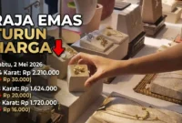 Ilustrasi - Harga Emas Perhiasan Sabtu 2 Mei 2026.