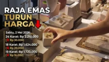 Ilustrasi - Harga Emas Perhiasan Sabtu 2 Mei 2026.
