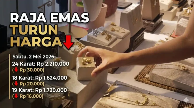 Ilustrasi - Harga Emas Perhiasan Sabtu 2 Mei 2026.