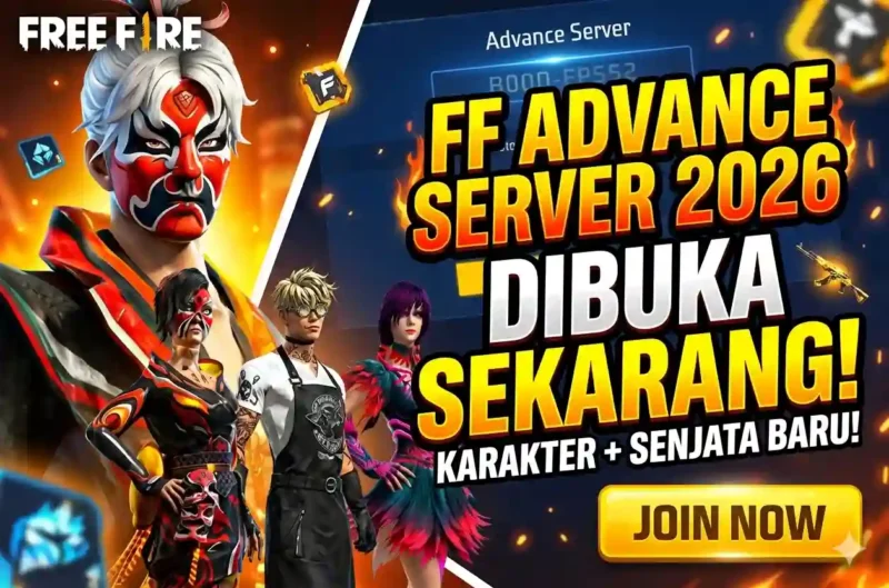 Ilustrasi - FF Advance Server 2026.