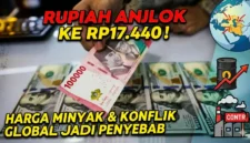 Ilustrasi - Rupiah Melemah ke Rp17.440 Akibat Konflik Global & Harga Minyak.