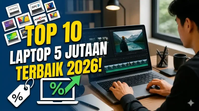 Ilustrasi - Laptop 5 Jutaan Terbaik 2026.