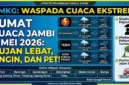 Ilustrasi - Update Cuaca Jambi 7 Mei 2026.