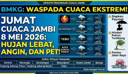 Update Cuaca Jambi 7 Mei 2026