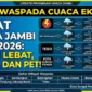 Ilustrasi - Update Cuaca Jambi 7 Mei 2026.