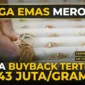 Ilustrasi - Pegawai merapikan perhiasan emas di salah satu gerai penjualan di Jakarta, Minggu (2/2/2025). (Bisnis)
