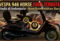 Vespa 946 Horse memiliki nuansa cokelat tua yang terinspirasi dari kilauan bulu kuda. (ist)