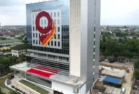 Gedung Mahligai 9 Bank Jambi menjadi gedung kebanggaan di Jambi saat ini. (ANTARA)
