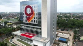 Gedung Mahligai 9 Bank Jambi menjadi gedung kebanggaan di Jambi saat ini. (ANTARA)