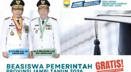 Flyaer Pengumuman Beasiswa S1 Pemprov Jambi 2026.