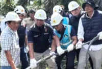 Tim Dittipidter Bareskrim turun ke Tempino, Provinsi Jambi untuk mengecek penyebab blackout Sumatera. (Instagram/bareskrim.dittipidter)