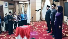 Kolase Prosesi Pelantikan Pejabat.