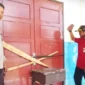 Ruang Kelas SMPN 4 Kinali Dirantai Ahli Waris. (Dok: topsumbar)