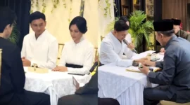 Kolase pernikahan Anji dan Desmiliana Ariyana (Instagram.com/putrasiregarr17)