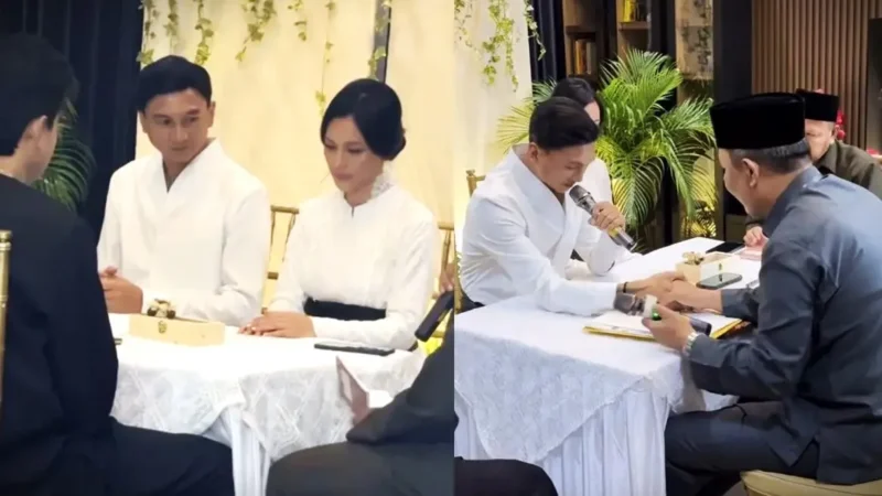 Kolase pernikahan Anji dan Desmiliana Ariyana (Instagram.com/putrasiregarr17)