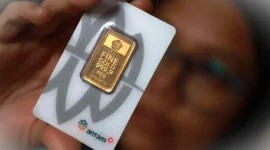 Ilustrasi Emas ANTAM. Harga Buyback Emas Antam Kini Tembus Rp2.450.000. (Dok. Kontan)