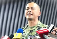 Kepala Biro Informasi Pertahanan Kementerian Pertahanan Brigjen TNI Rico Ricardo Sirait saat ditemui di Kementerian Pertahanan, Jakarta, Jumat (24/4/2026).(KOMPAS.com)