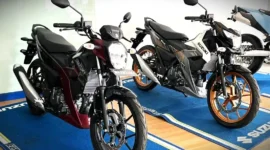 Ilustrasi Satria Pro di diler Suzuki. (KOMPAS.com)