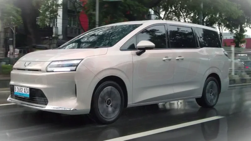 Test drive Wuling Cortez Darion EV. (Kompas.com)