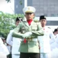Kolonel Didin Nasruddin selaku Komandan Upacara Hari Lahir Pancasila di Kemenlu, Jakarta, Senin (1/6/2026). (Dok. YouTube Setpres)