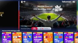Apliksi MAXStream buat nonton Piala Dunia 2026.(KOMPAS.com)