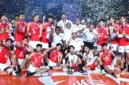 Timnas voli putra Indonesia menjuarai AVC Men Cup 2026 usai mengalahkan Korea Selatan 3-0 di final, Minggu (28/6/2026). (AVC Cup 2026)