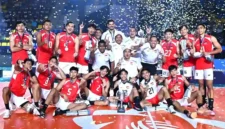 Timnas voli putra Indonesia menjuarai AVC Men Cup 2026 usai mengalahkan Korea Selatan 3-0 di final, Minggu (28/6/2026). (AVC Cup 2026)