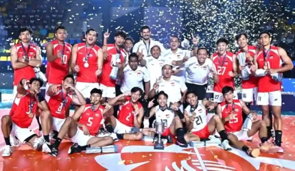 Reidel Toiran, Pelatih Voli Putra Indonesia Juara AVC Cup 2026