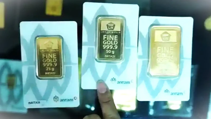 Ilustrasi - Harga Emas Antam Hari Ini Stabil Rp2,66 Juta.