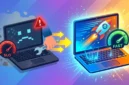 Ilustrasi Cara Memperbaiki Laptop Lemot Jadi Ngebut Lagi Tanpa Harus Servis.