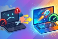 Ilustrasi Cara Memperbaiki Laptop Lemot Jadi Ngebut Lagi Tanpa Harus Servis.