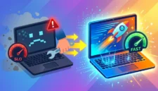 Ilustrasi Cara Memperbaiki Laptop Lemot Jadi Ngebut Lagi Tanpa Harus Servis.