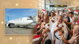 Ilustrasi Menyambut Kepulangan Jemaah Haji.