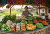Ilustrasi - Modal Kecil Untung Manis: 10 Ide Jualan Sayur dan Lauk Matang di Kampung.