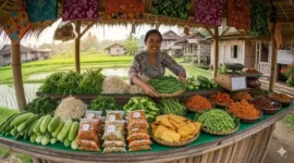 Ilustrasi - Modal Kecil Untung Manis: 10 Ide Jualan Sayur dan Lauk Matang di Kampung.