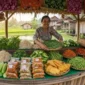 Ilustrasi - Modal Kecil Untung Manis: 10 Ide Jualan Sayur dan Lauk Matang di Kampung.