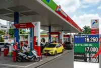 Ilustrasi Pengisian BBM di SPBU Pertamina.