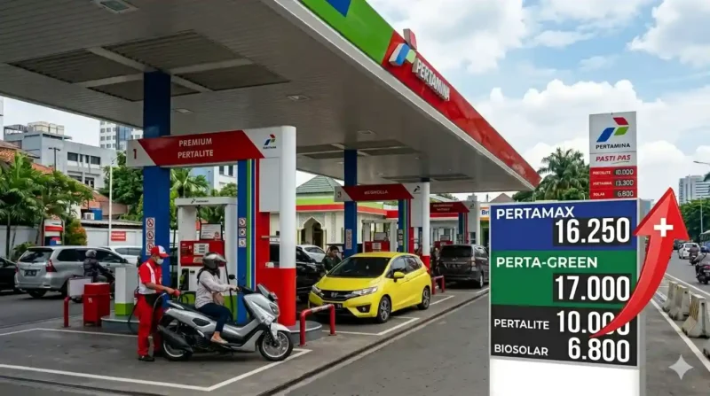 Ilustrasi Pengisian BBM di SPBU Pertamina.