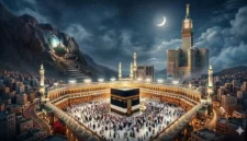 Ilustrasi Kota Mekkah. Menggali Kisah Mekkah: Dari Lembah Tandus hingga Jadi Jantung Spiritual Dunia.